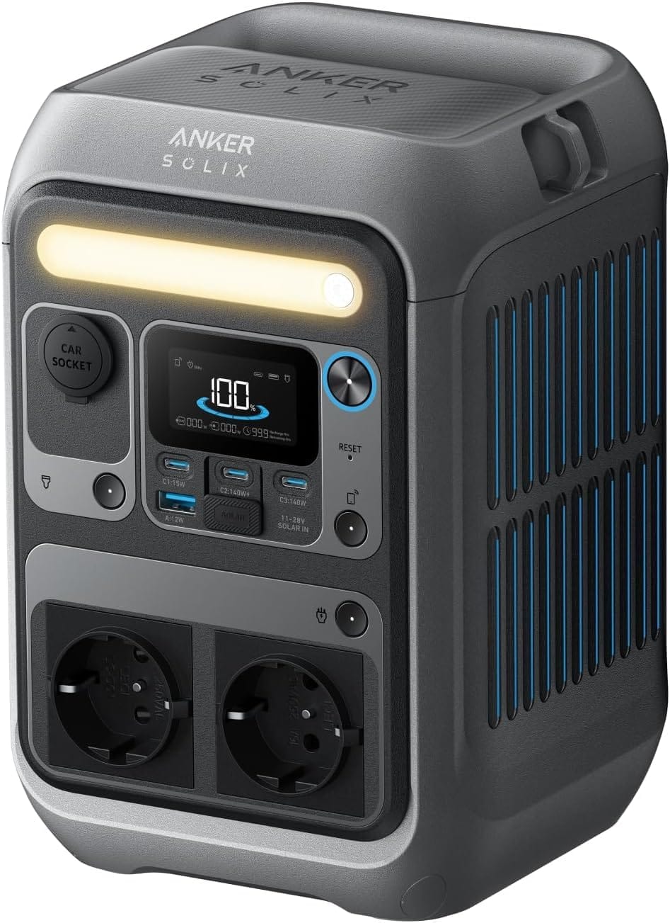 Anker SOLIX C300 con batería LiFePO4 de 288 Wh para apagones eléctricos y kits de emergencia