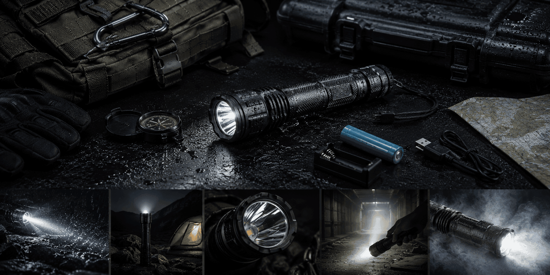Mejores linternas tácticas recargables recomendadas para emergencias y supervivencia con alta potencia de iluminación