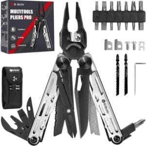 Multiherramienta 31 en 1 de acero inoxidable para kit de emergencia y supervivencia 72 horas