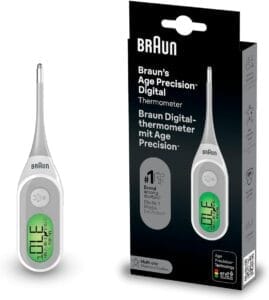 Termómetro digital Braun para botiquín de primeros auxilios
