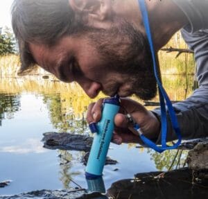 Filtro de agua portátil para emergencias, supervivencia y actividades al aire libre