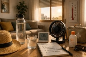 Cómo protegerse de una ola de calor con agua, ventilador y suministros preparados en casa